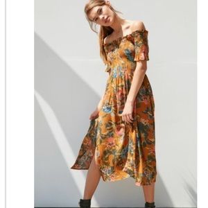 Kimchi Blue Off-The-Shoulder Smocked Dress